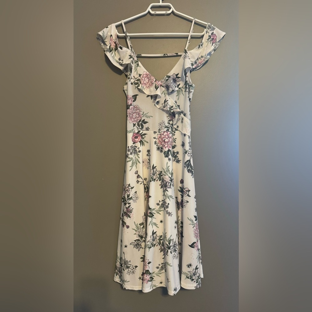 Floral dress.